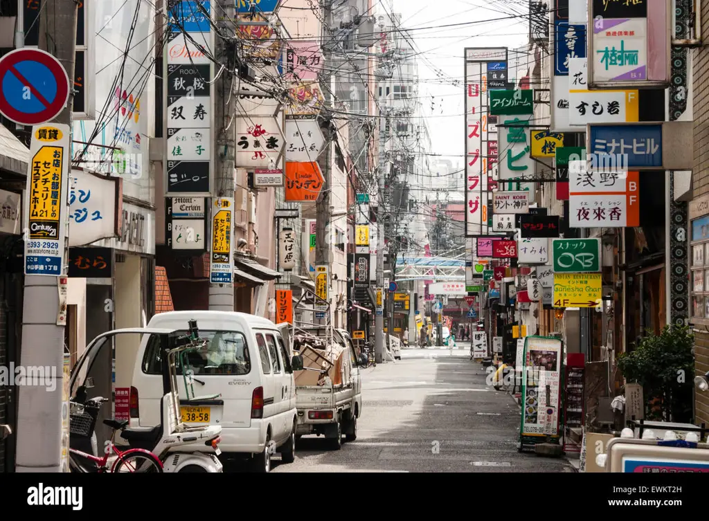 Jalanan kota di Jepang