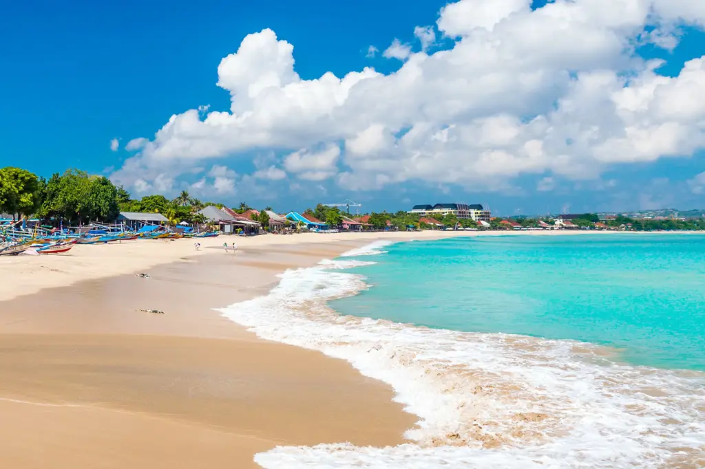 Foto pantai Bali yang indah