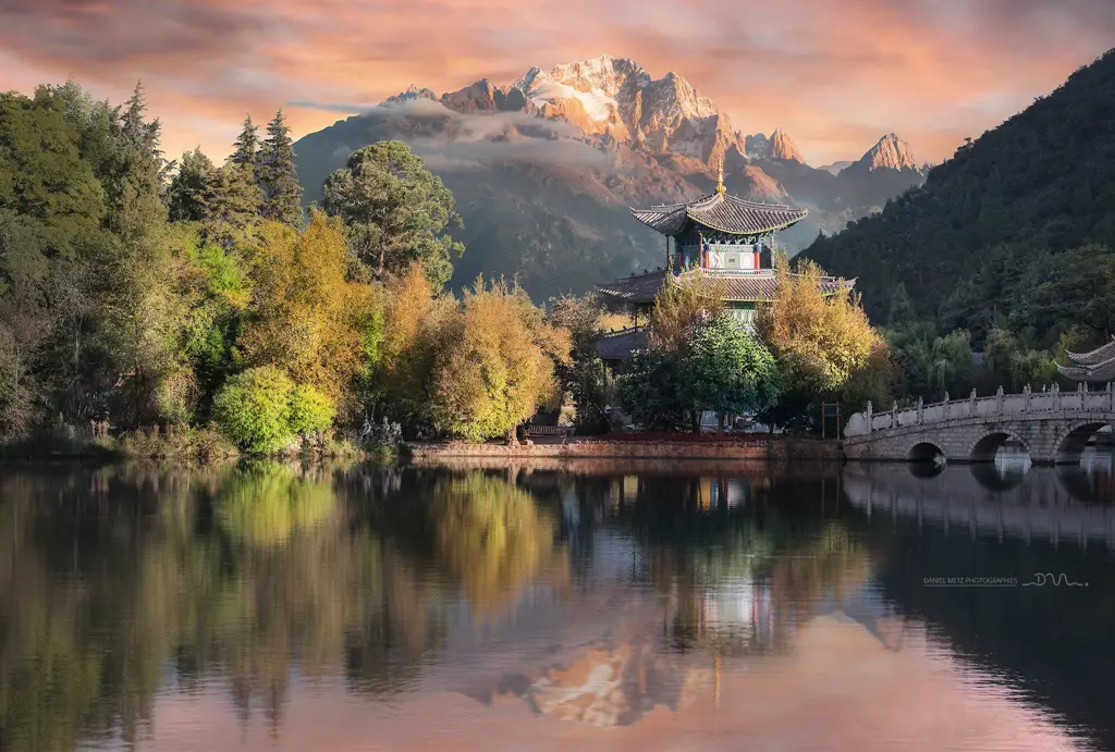 Foto pemandangan alam Cina yang indah