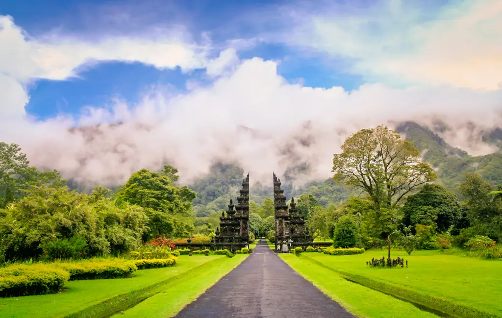 Pemandangan pedesaan Indonesia yang indah