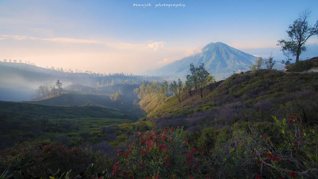 Pemandangan alam Jawa yang indah dan hijau