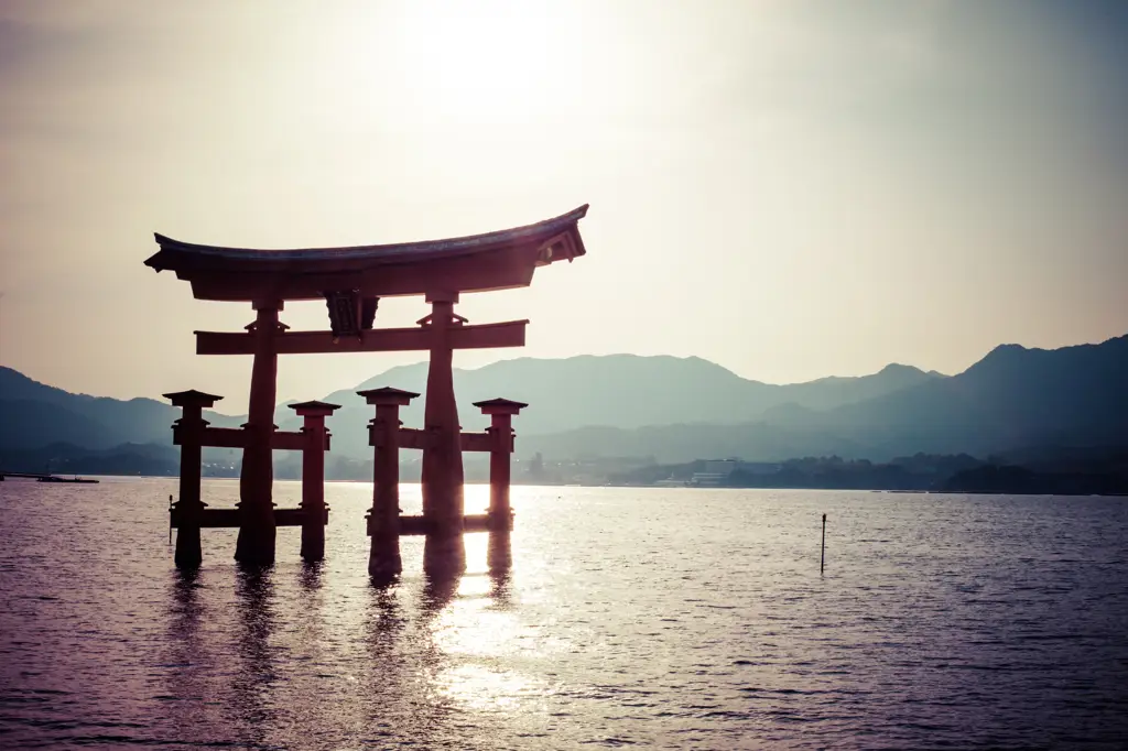 Foto pemandangan Jepang yang menenangkan dan indah