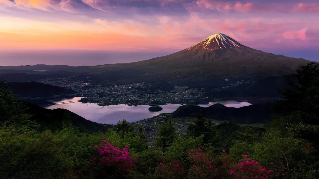 Foto pemandangan alam Jepang yang indah