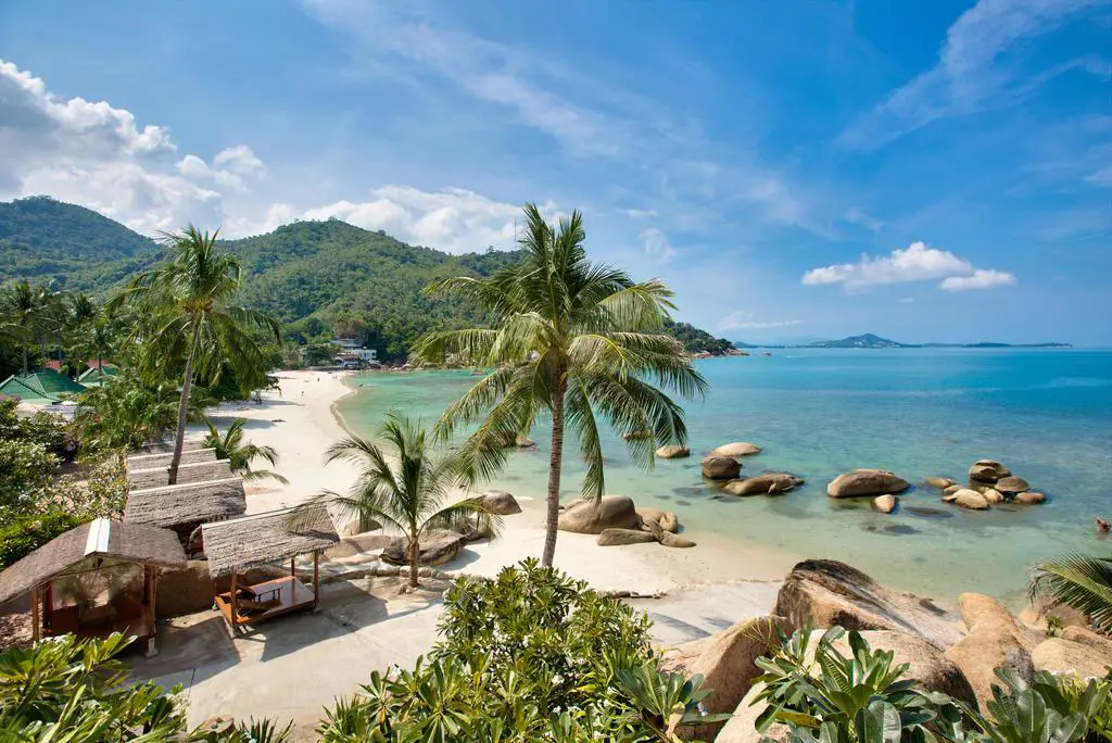 Pemandangan pantai Koh Samui yang indah