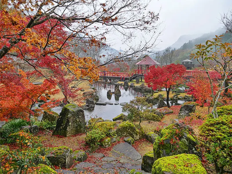 Pemandangan alam yang menakjubkan di Oita, Jepang