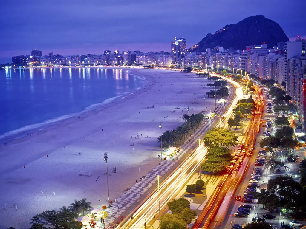 Pemandangan pantai Rio de Janeiro yang indah