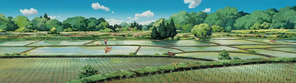 Pemandangan indah dari animasi Studio Ghibli