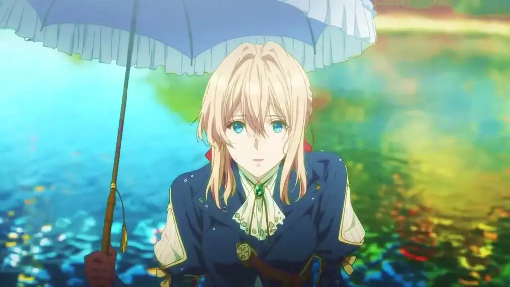 Adegan anime Violet Evergarden yang indah