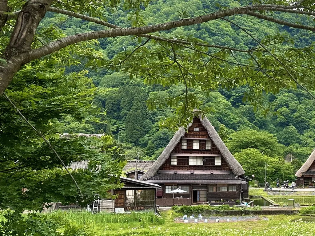 Rumah-rumah bergaya Gassho di Minami Shirakawa