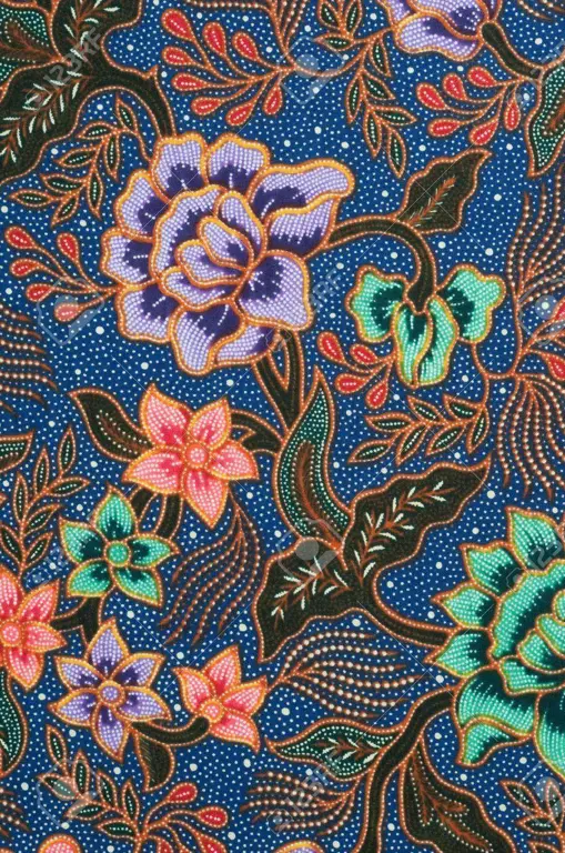 Contoh pola batik Melayu yang indah dan rumit