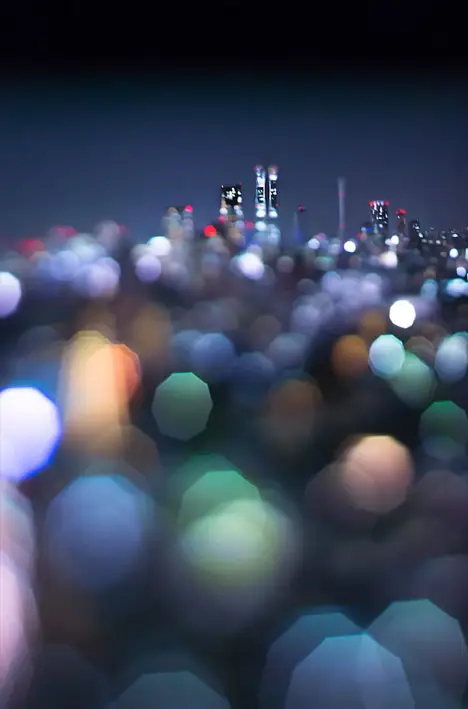 Contoh foto pemandangan Jepang dengan efek bokeh