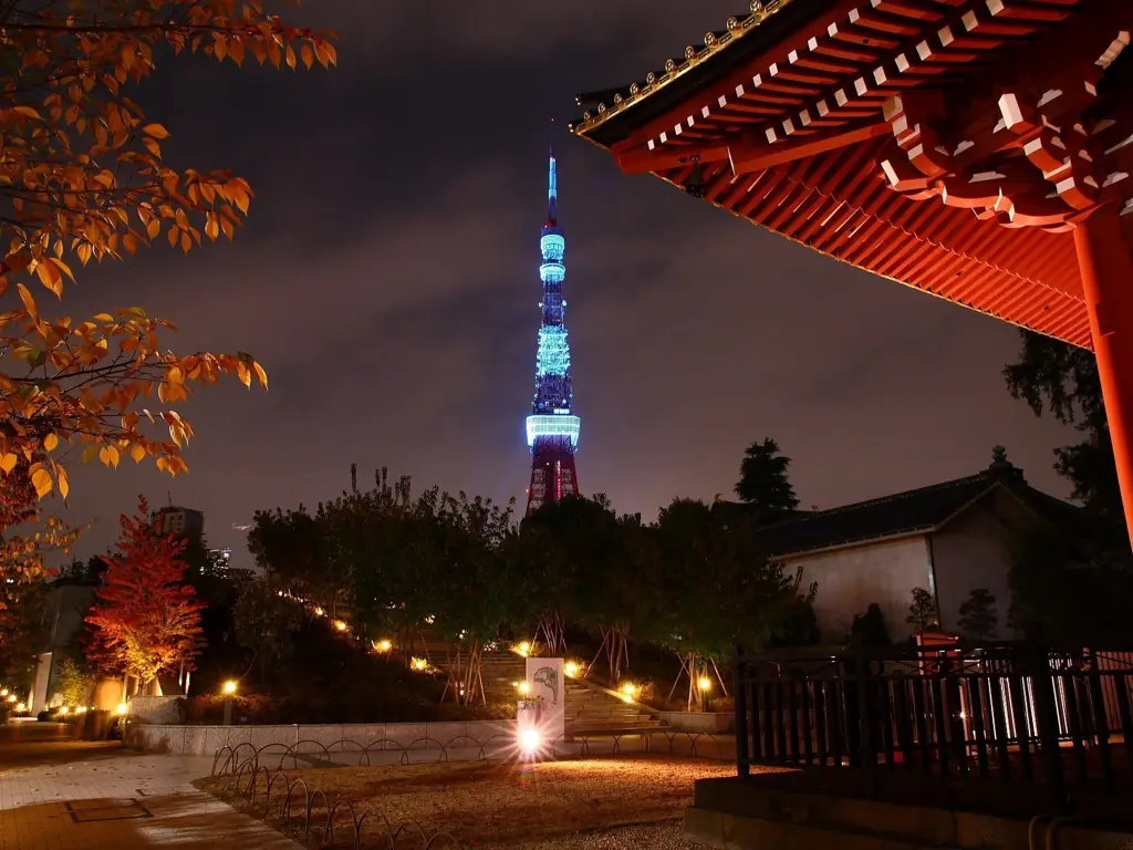 Lampu-lampu kota Jepang dengan efek bokeh yang indah