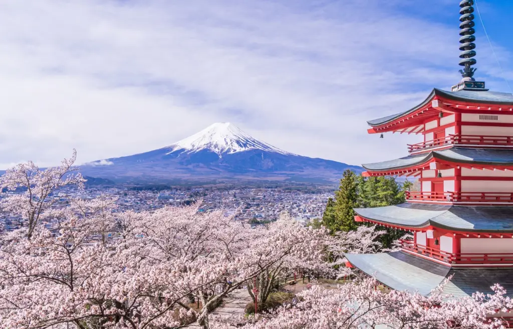 Gunung Fuji yang megah di Jepang