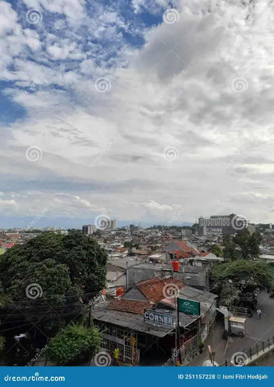 Pemandangan kota Bandung yang indah