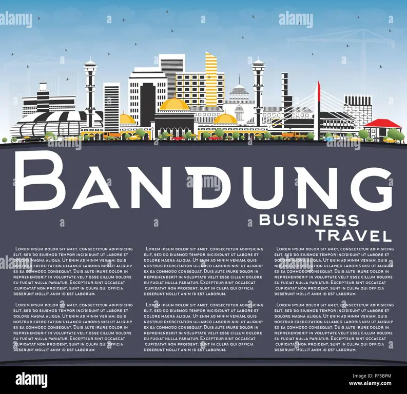 Garis langit kota Bandung yang indah