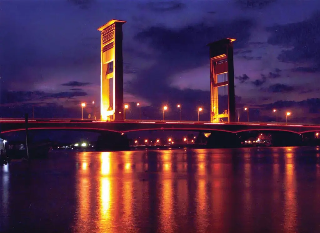 Pemandangan Kota Palembang yang indah