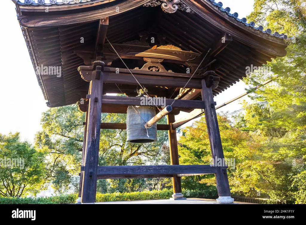 Detail ukiran dan keindahan lonceng Mitake Suzu