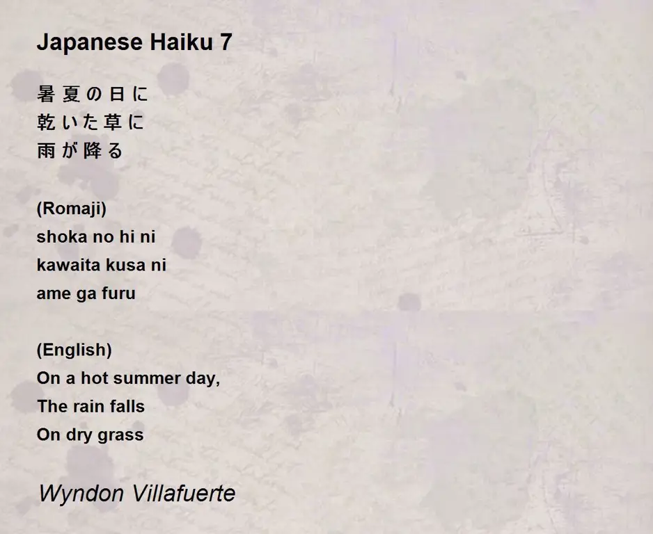 Contoh puisi haiku Jepang