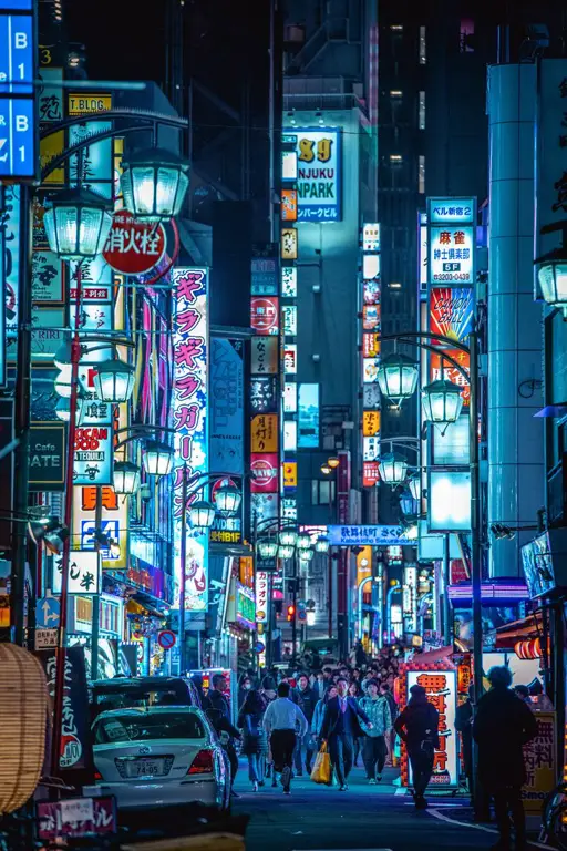 Pemandangan malam kota Tokyo yang indah