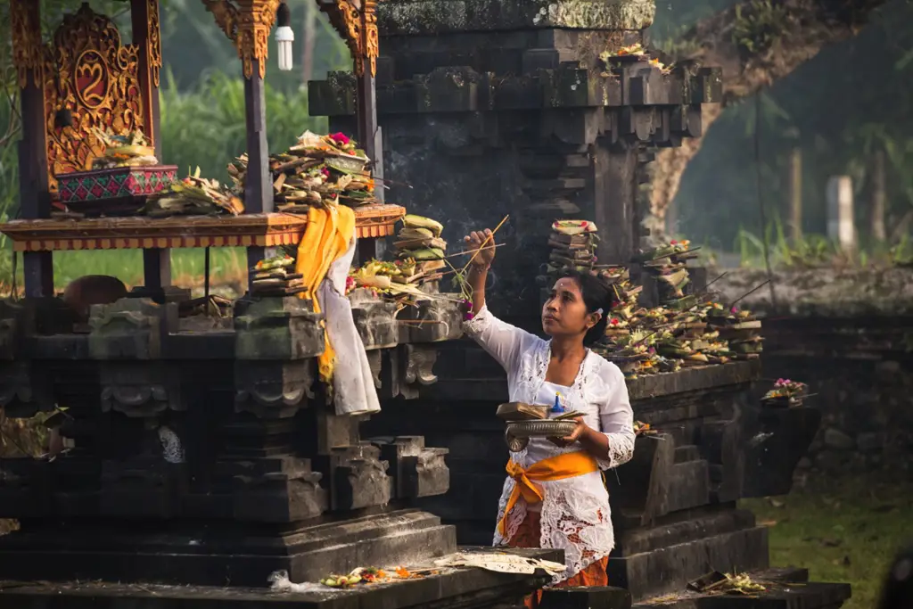 Gambar-gambar yang menampilkan budaya dan tradisi Bali