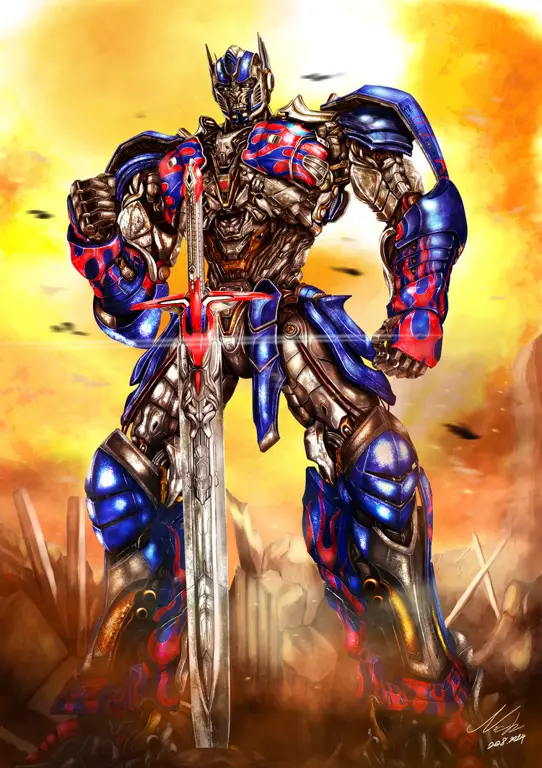 Optimus Prime, pemimpin Autobots dalam film Transformers