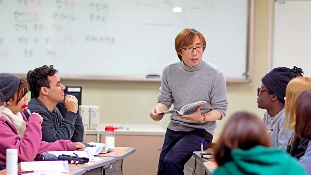 Suasana kelas di sekolah Korea Selatan