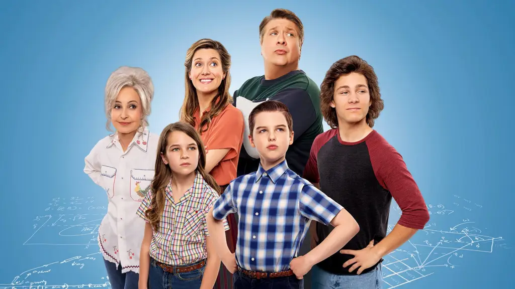 Gambar Young Sheldon dan keluarganya