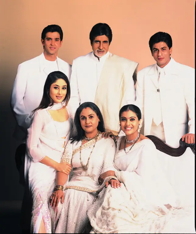 Adegan keluarga dalam film Kabhi Khushi Kabhie Gham