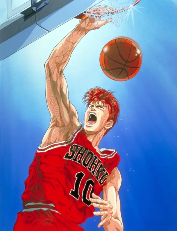 Gambar keluarga Sakuragi dari anime Slam Dunk