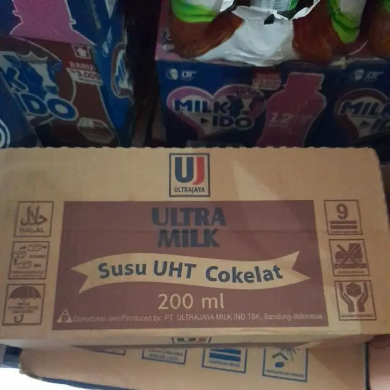 Berbagai kemasan Susu Ultra 200ml