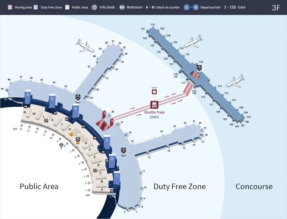 Gambar Incheon International Airport yang megah dan modern