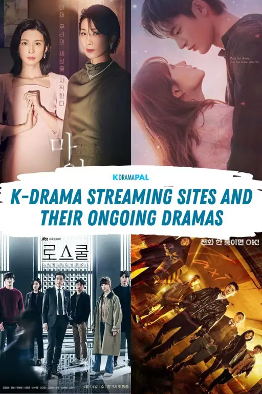 Gambar berbagai judul drama Korea yang tersedia untuk streaming