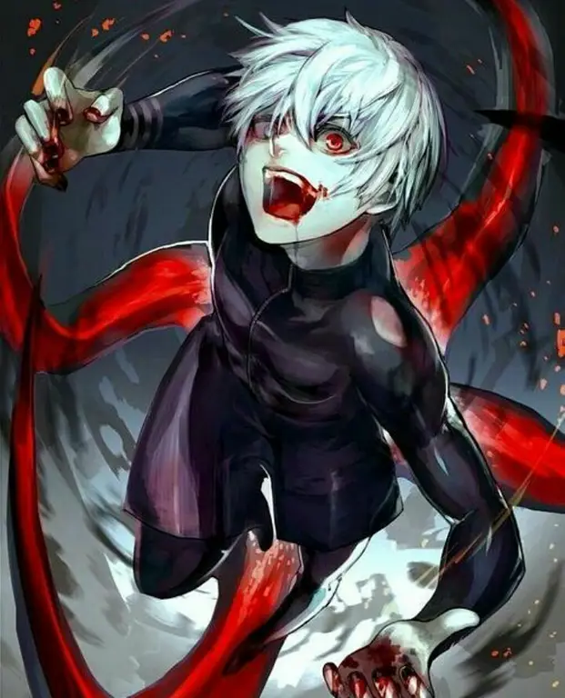 Gambar Ken Kaneki dari Tokyo Ghoul