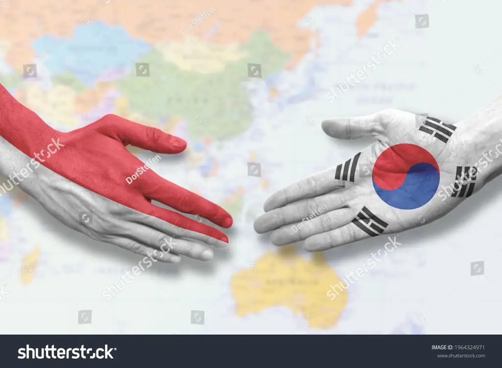 jabat tangan Indonesia dan Korea