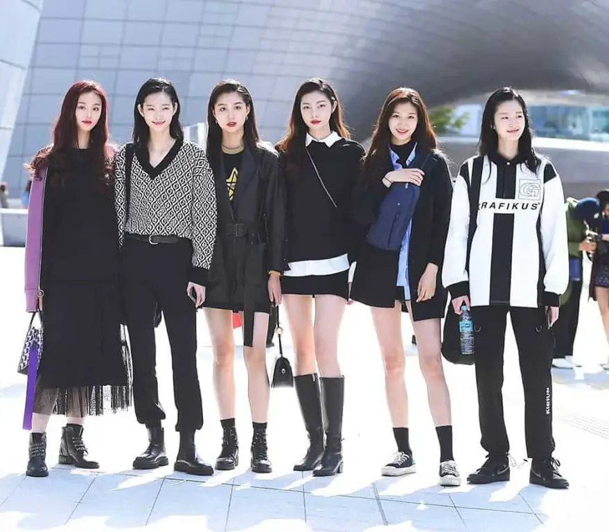 Peragaan busana di runway Korea