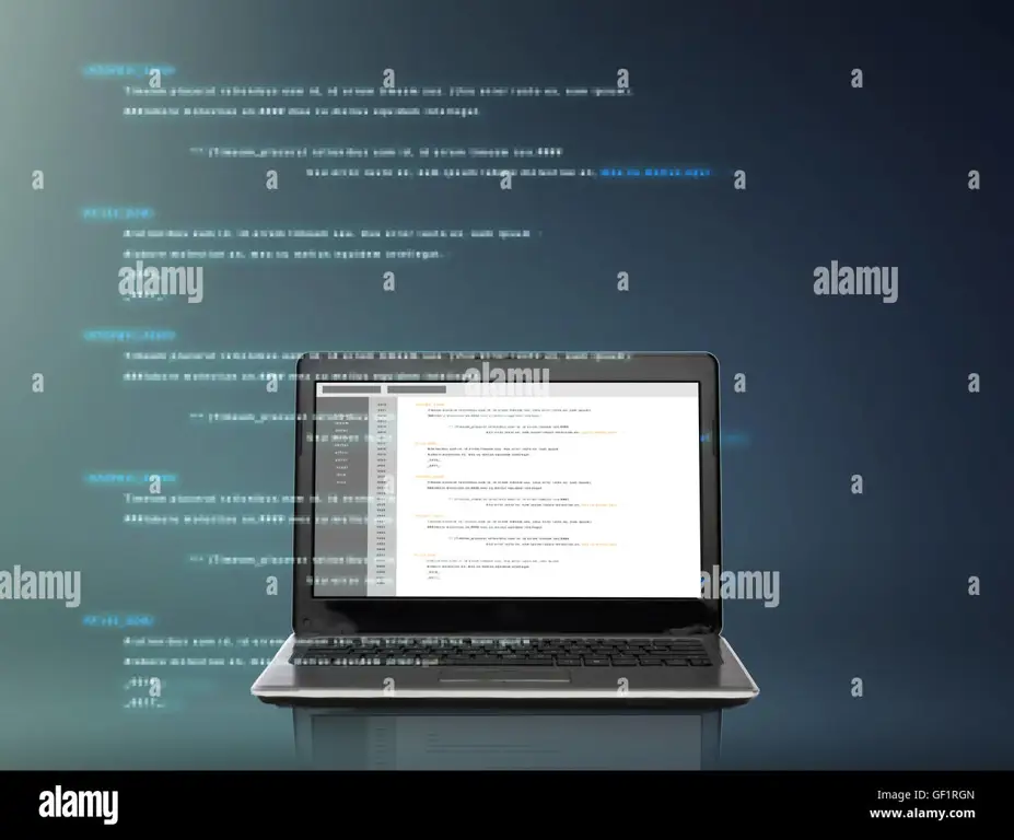 Gambar layar komputer yang menampilkan kode pemrograman