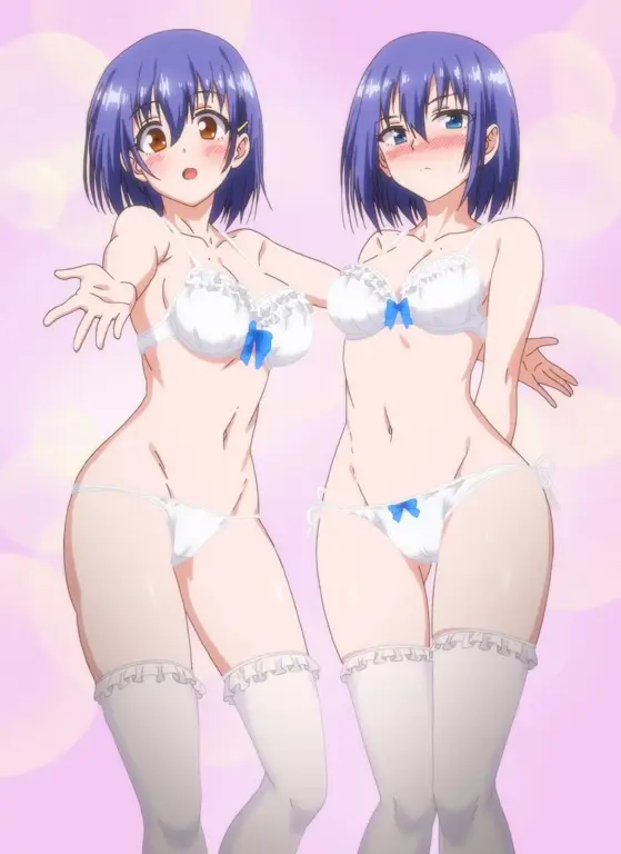 Berbagai macam figure Kaede dan Suzu dengan pose dan ekspresi yang berbeda.