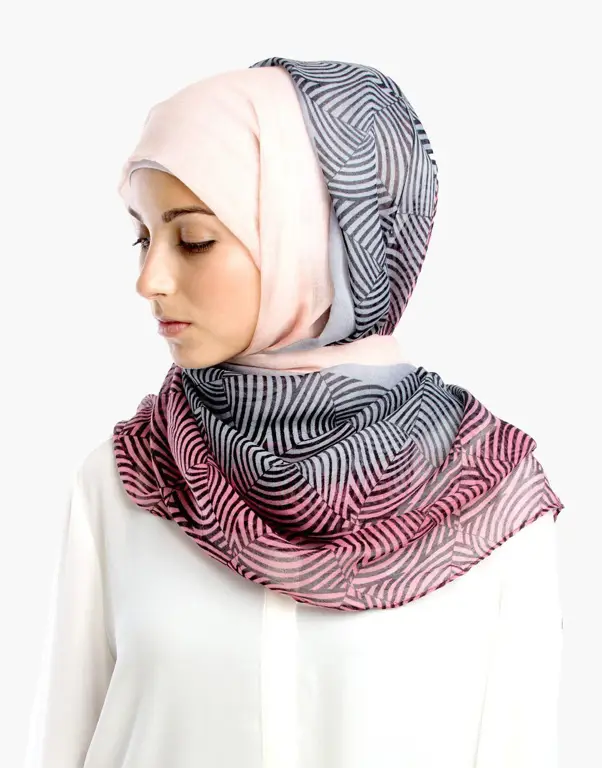 Berbagai macam desain hijab printed