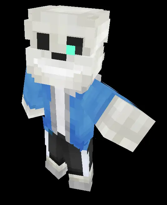 Berbagai variasi skin Minecraft Sans