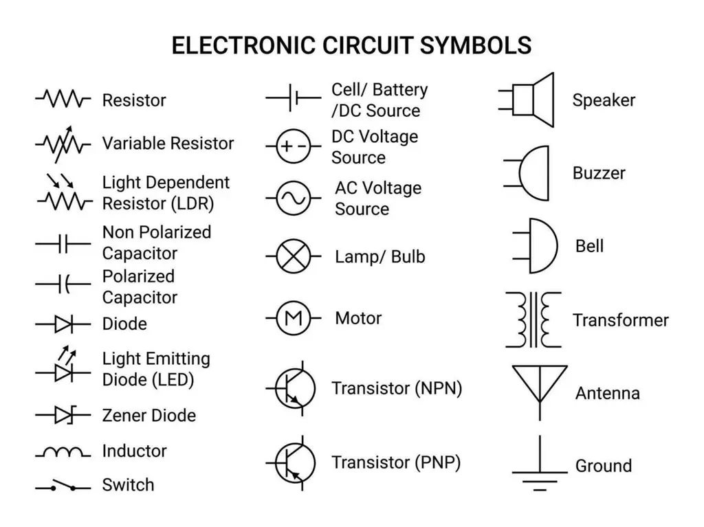 Berbagai macam komponen elektronik