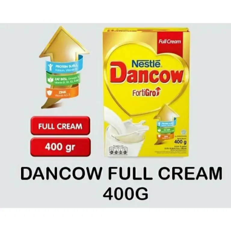 Informasi nilai gizi Susu Dancow Full Cream