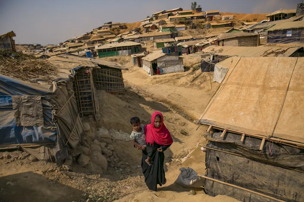 Foto pengungsian Rohingya