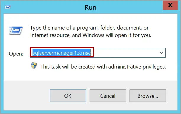 Gambar konfigurasi SQL Server Manager