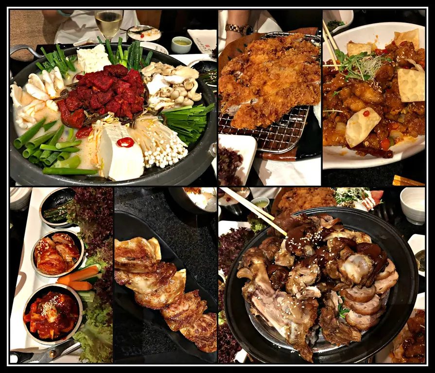 Hidangan Korean BBQ yang tampak lezat dan menggugah selera.