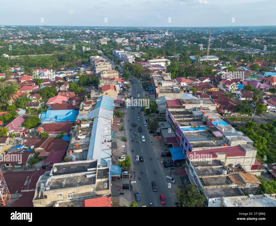 Pemandangan kota Pekanbaru yang modern