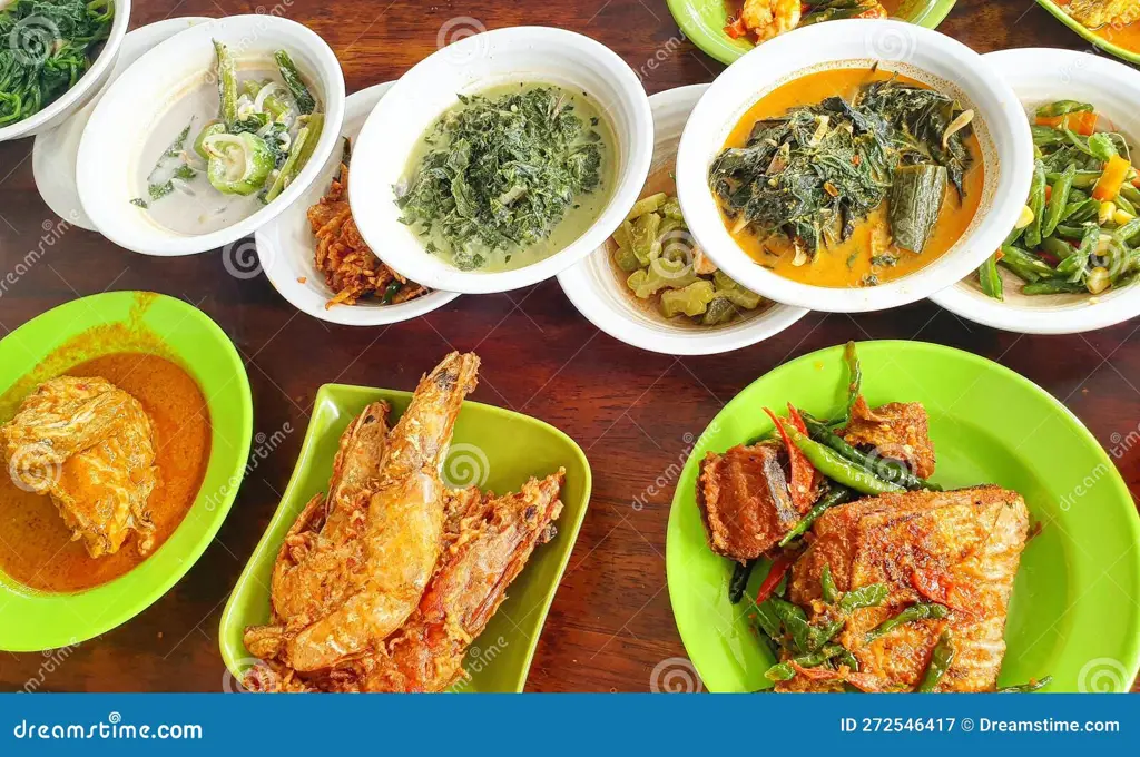 Makanan Padang yang lezat dan menggugah selera