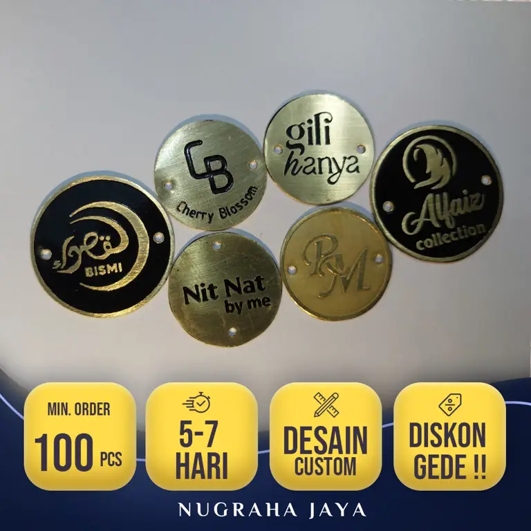 Contoh label hijab berkualitas tinggi