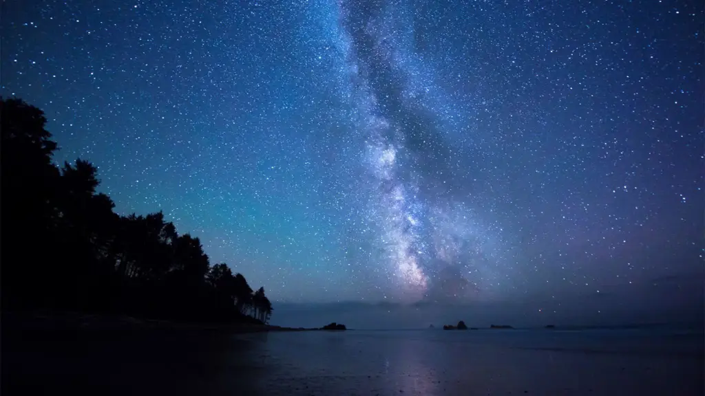 Gambar langit malam yang dipenuhi bintang