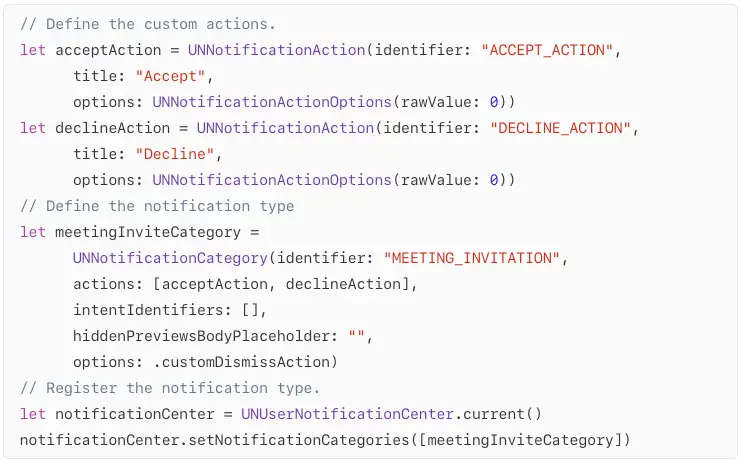 Proses debugging notifikasi Apple