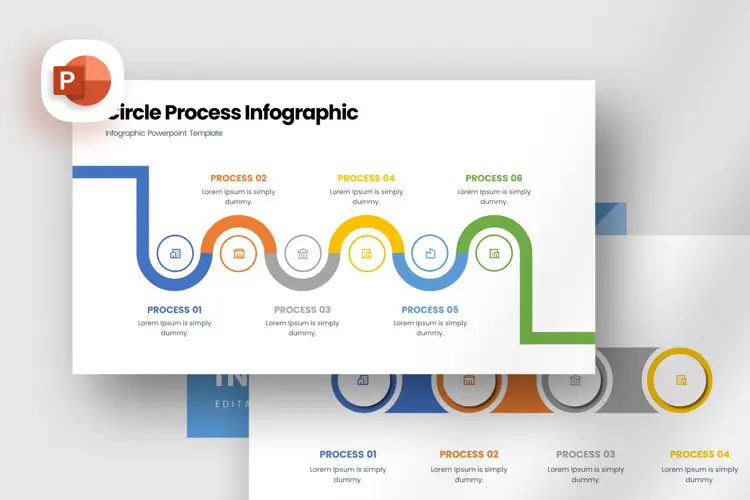 Infografis proses desain logo